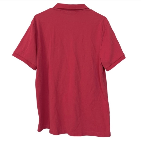 Burberry Nova Check Red Cotton Short Sleeve Polo Shirt XXL - Picture 3 of 5